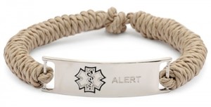 Custom medical alert bracelet medical identification stainless medical alert leather medical ID anaphylaxis jewelry asthma bracelet