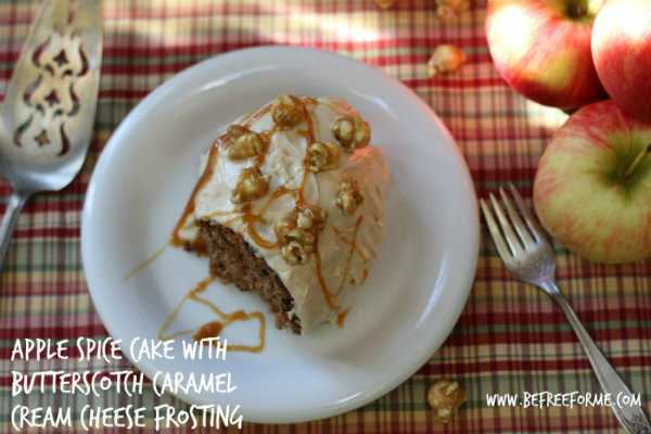 Apple Spice Cake with Butterscotch Caramel Cream Cheese Frosting 3
